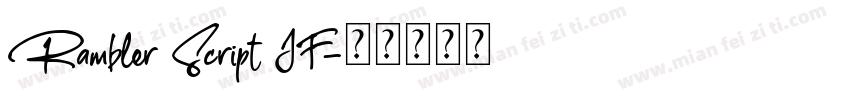 Rambler Script JF字体转换